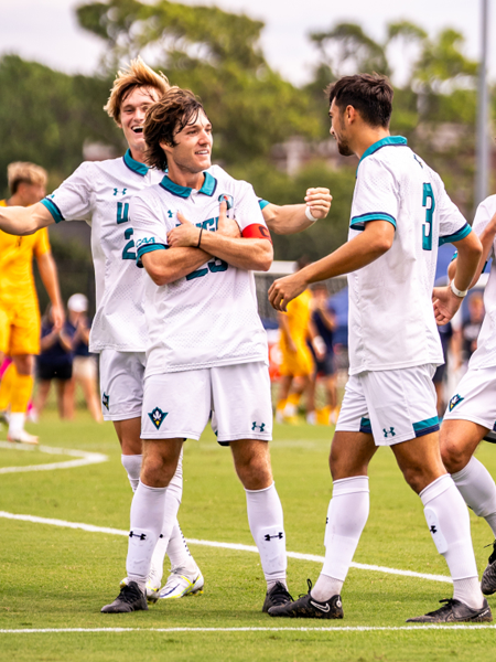 Two players celebrating